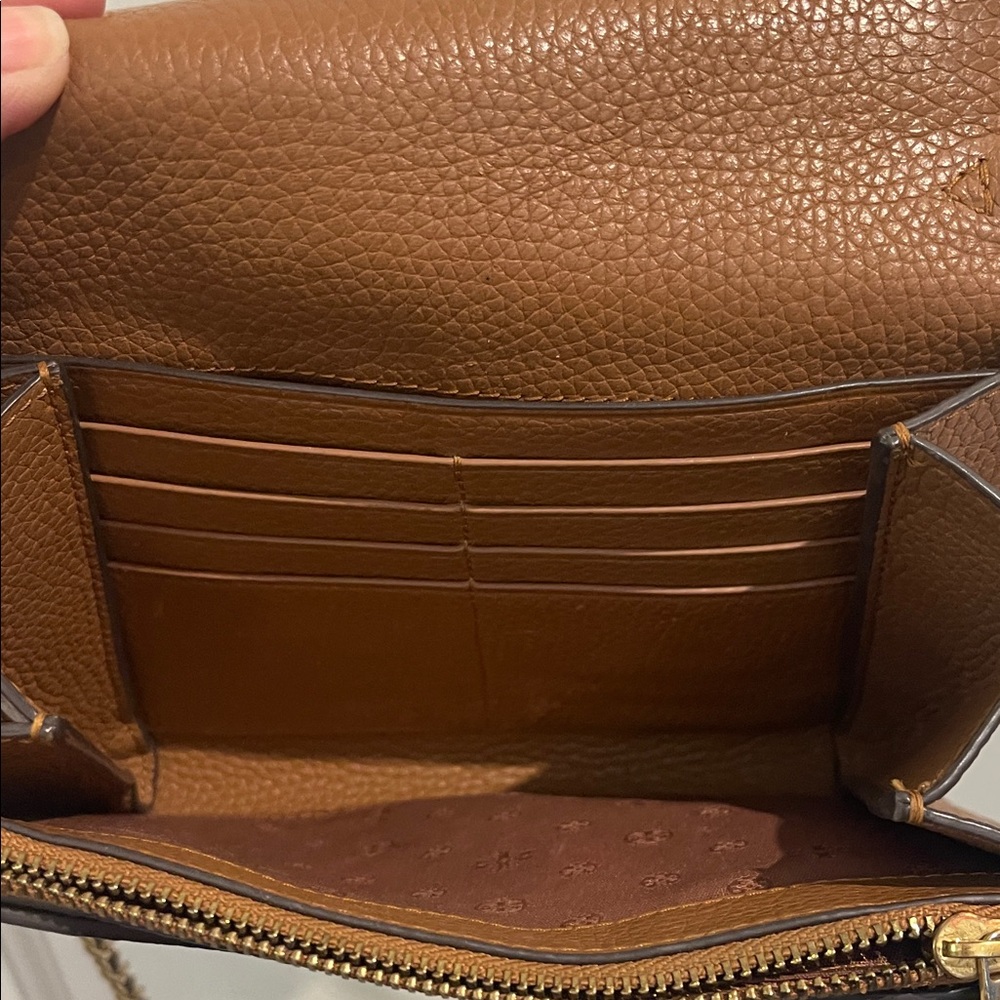 Tory Burch Brown Leather Crossbody Bag - Picture 6 of 6